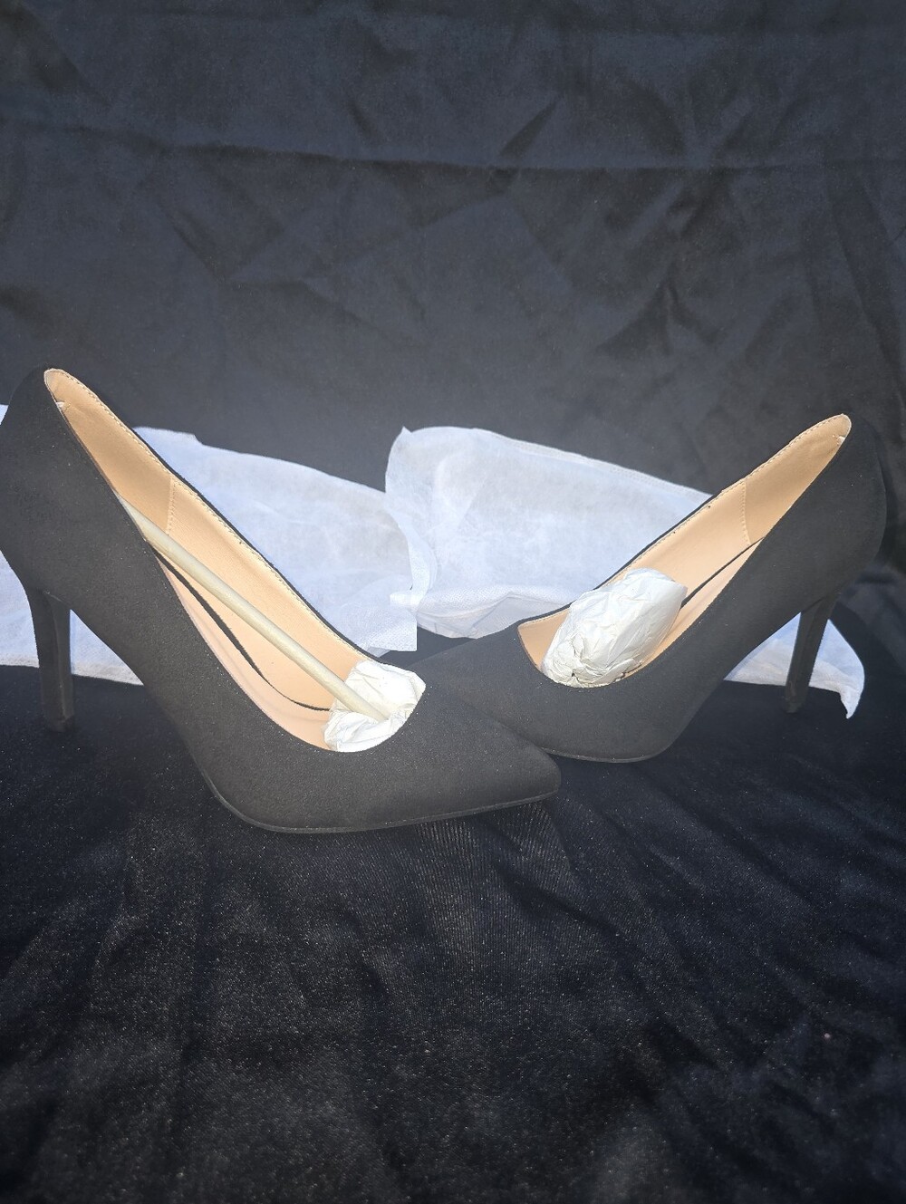 Classic Black Pointed-Toe Stiletto Pumps